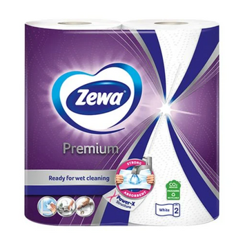 Паперові рушники Zewa Premium, 2-шарові, 45*2 відривів, 2 рулони 5431 фото